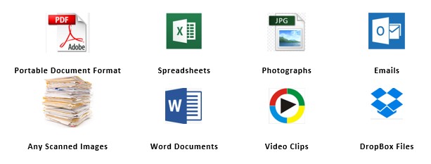 In-DEX Imaging & Scanning Document Types